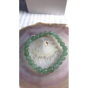 Green Aventurine Beaded Stretch Bracelet